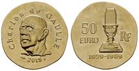 50 euro 2015, Charles de Gaulle 2015, złoto 8.44
