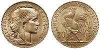 20 franków 1908, Paryż, złoto 6.45 g, Fr. 596a, 