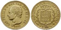 80 lirów 1826, Turyn, złoto 25.55 g, Pagani 28. 