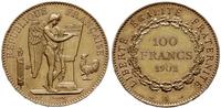 100 franków 1902 A, Paryż, złoto 32.23 g, ładnie