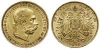 20 koron 1893, Wiedeń, złoto 6.77 g, Fr. 504