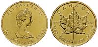 10 dolarów 1986, Liść Klonowy, złoto 7.79 g, pię
