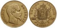100 franków 1858 A, Paryż, złoto 32.11 g, uderze
