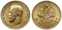 10 rubli 1903 АР, Petersburg, złoto 8.59 g, pięk
