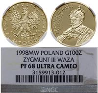 100 złotych 1998, Warszawa, Zygmunt III Waza 158