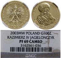 100 złotych 2003, Warszawa, Kazimierz IV Jagiell