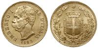 20 lirów 1882/R, Rzym, złoto 6.45 g, Fr. 21, Pag