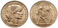 20 franków 1911, Paryż, złoto 6.45 g, Fr. 596.a,