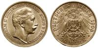 20 marek 1908 A, Berlin, złoto 7.96 g, piękne, F