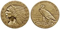 5 dolarów 1909 D, Denver, typ Indian Head, złoto