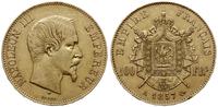 100 franków 1857 A, Paryż, złoto 32.21 g, Fr. 58