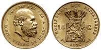 10 guldenów 1876, Utrecht, złoto 6.71 g, piękne,