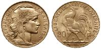 20 franków 1912, Paryż, złoto 6.46 g, pięknie za