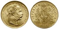 8 florenów = 20 franków 1892 , Wiedeń, NOWE BICI