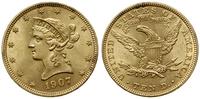 10 dolarów 1907, Filadelfia, typ Liberty Head, z
