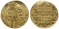 1 dukat 1802, Holandia, złoto 3.44 g, Purmer Ho8
