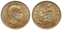 10 koron 1900, Kopenhaga, złoto 4.48 g, pięknie 