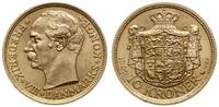 10 koron 1909, Kopenhaga, złoto 4.47 g, pięknie 