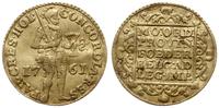 dukat 1761, złoto 3.42 g, gięty, Purmer Ho15, De