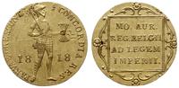 dukat 1818, Utrecht, złoto 3.42 g, Fr. 331, Schu