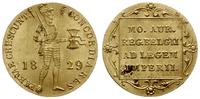dukat 1829, Utrecht, złoto 3.46 g, pięknie zacho