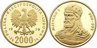 2.000 złotych 1979, MIESZKO I , złoto 8.00 g