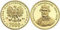 2.000 złotych 1980, KAZIMIERZ ODNOWICIEL, złoto 