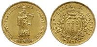 1 scudo 1974, złoto próby 917 2.99 g, piękne, Fr