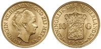 10 guldenów 1933, Utrecht, złoto 6.71 g, piękne,