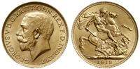 funt 1912, Londyn, złoto 7.98 g, piękne, Seaby 3