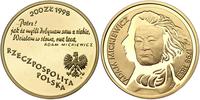 200 złotych 1998, ADAM MICKIEWICZ, złoto 15.54g,