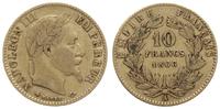10 franków 1866 A, Paryż, złoto 3.18 g, Fr. 586,