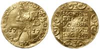dukat 1717, złoto 3.43 g; rzadki, monety nowego 