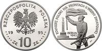 10 złotych 1995, Warszawa, Berlin 1945, srebro, 