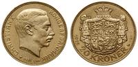 20 koron 1915, Kopenhaga, złoto 8.96 g, piękne, 