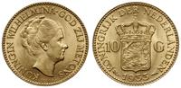 10 guldenów 1933, Utrecht, złoto 6.73 g, Fr. 351