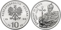10 złotych 1998, Warszawa, Zygmunt III półpostać