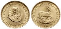 1 rand 1967, Pretoria, złoto 3.99 g próby 917, F