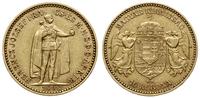 10 koron 1898 KB, Kremnica, złoto 3.37 g, Fr. 25