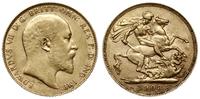 1 funt 1908, Londyn, złoto 7.97 g, Spink 3969