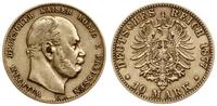 10 marek 1877 C, Frankfurt, złoto 3.93 g, AKS 11