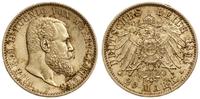20 marek 1894 F, Stuttgart, złoto 7.96 g, bardzo