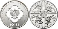 10 złotych 2000, Warszawa, Rok 2000, srebro, Par
