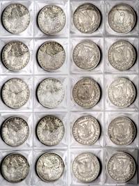 zestaw 10 monet 1 dolarowych, 1878, 1879, 1880, 