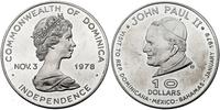 10 dolarów  1979, Jan Paweł II, moneta wybita st