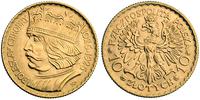 10 złotych 1925, BOLESŁAW CHROBRY, złoto 3.25 g