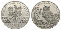 20 złotych 2005, Warszawa, Puchacz, moneta w pla