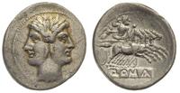 didrachma 225-214 pne, Rzym, Aw: Podwójna głowa 