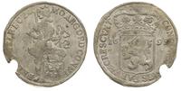 silver ducat 1699, mocno zapiłowany, Delmonte 96