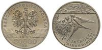 20.000 złotych 1993, Jaskółki, miedzionikiel, pi